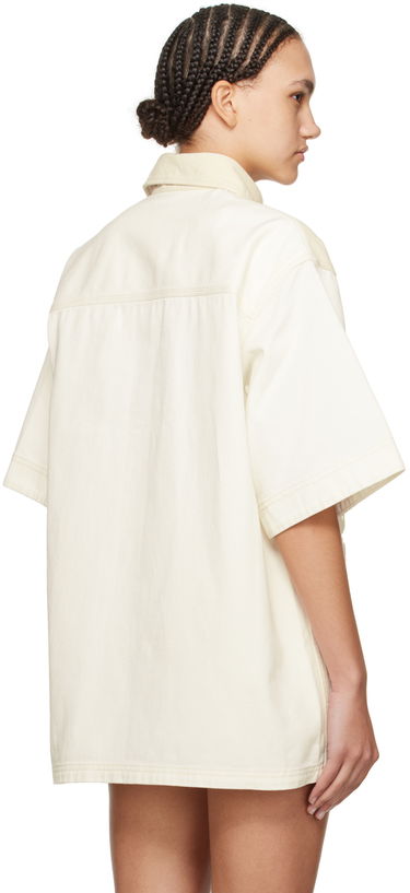 Skjorte Stella McCartney Stella McCartney Workwear Denim Shirt Beige | 6D02513SPH57, 2