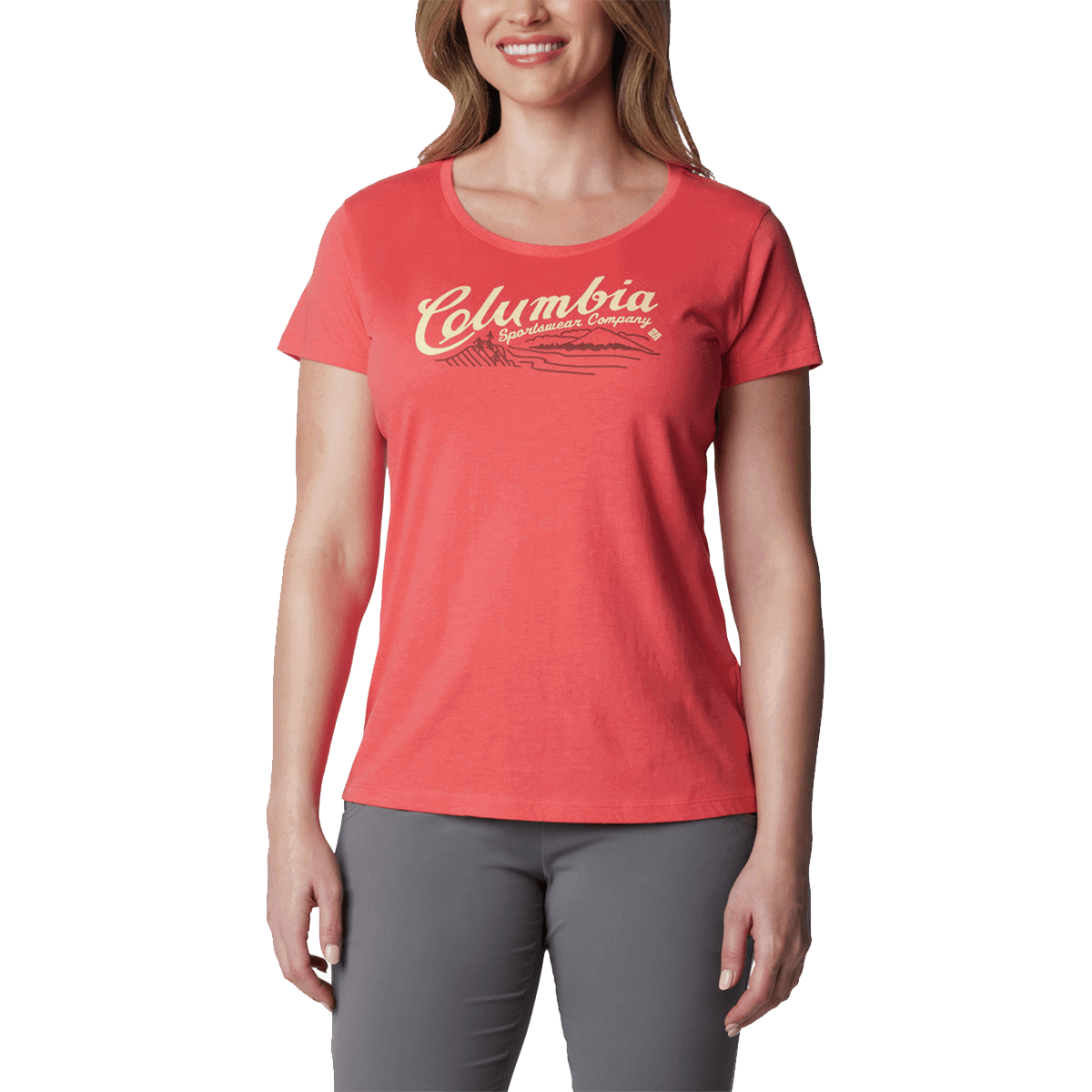 T-shirt Columbia Daisy Days™ Short Sleeve Graphic Tee Rød | 1934592608, 0