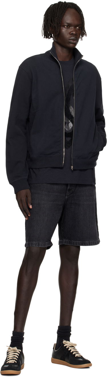 Sweatshirt Acne Studios Acne Studios Zip-Up Sweatshirt Sort | CI0200-, 3