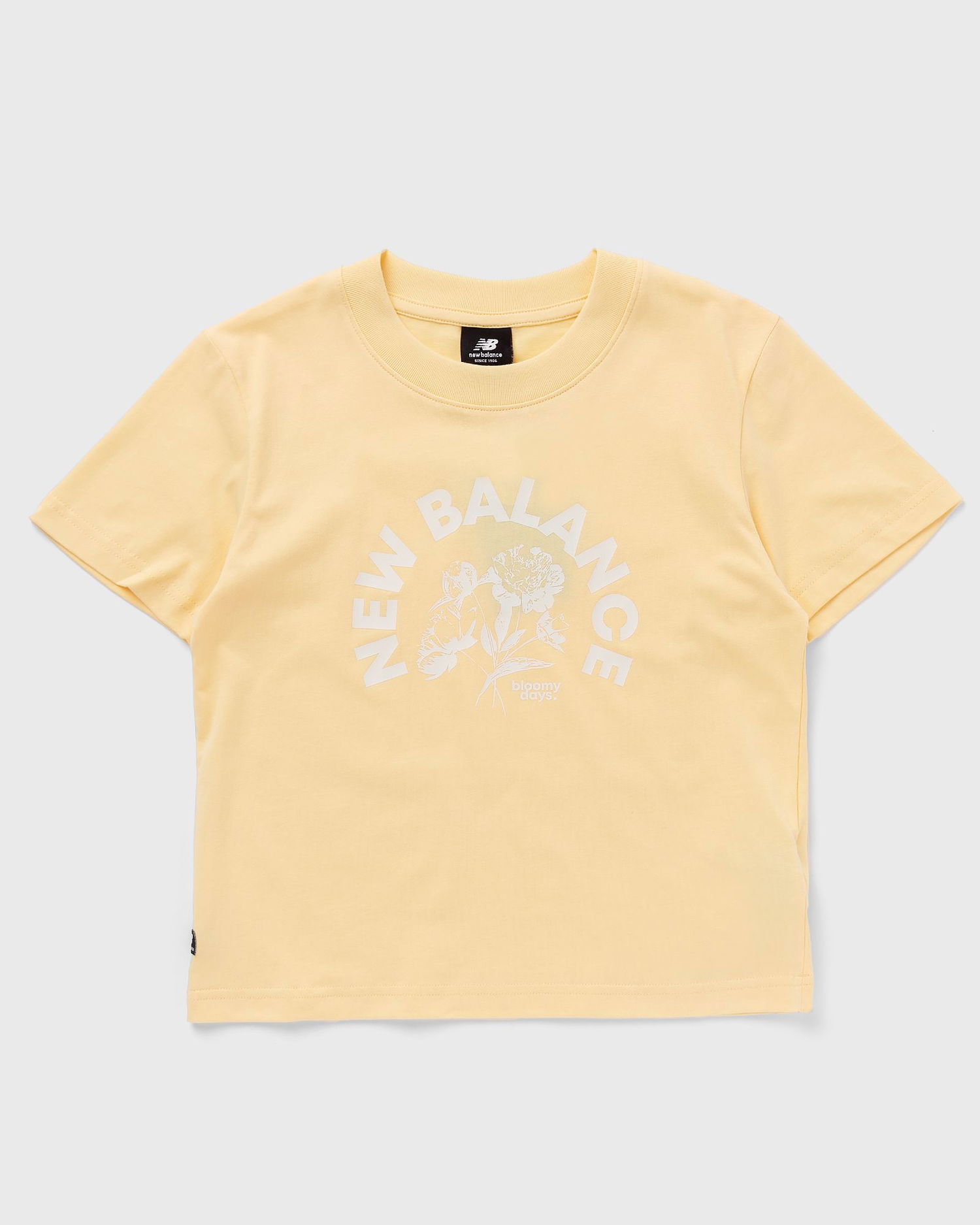 T-shirt New Balance Bloomy Short Sleeve Boxy Tee Gul | WT31554-RAW, 0
