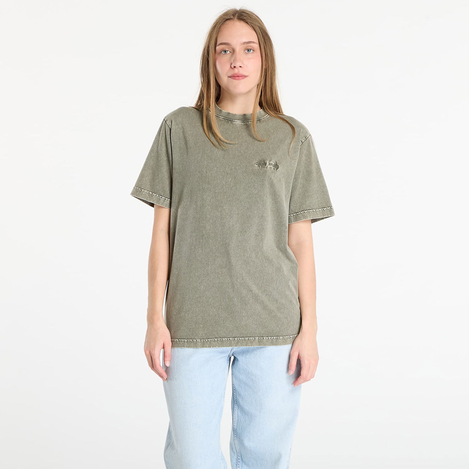T-shirt DAILY PAPER Daily Paper Dias Washed Tee Grøn | 2522032, 1