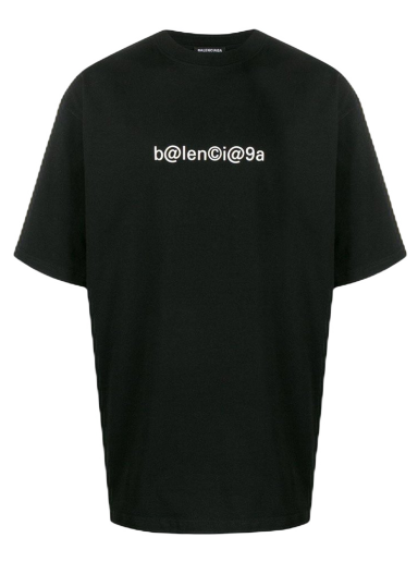 T-shirt Balenciaga Large Fit Symbolic T-Shirt Sort | 620969TIV501070