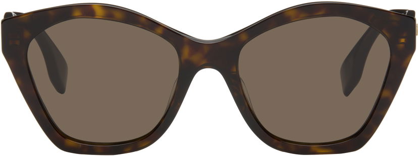 Solbriller FENDI Fendi Lettering Cat-Eye Sunglasses Brun | FE40175IW5452E 192337228742