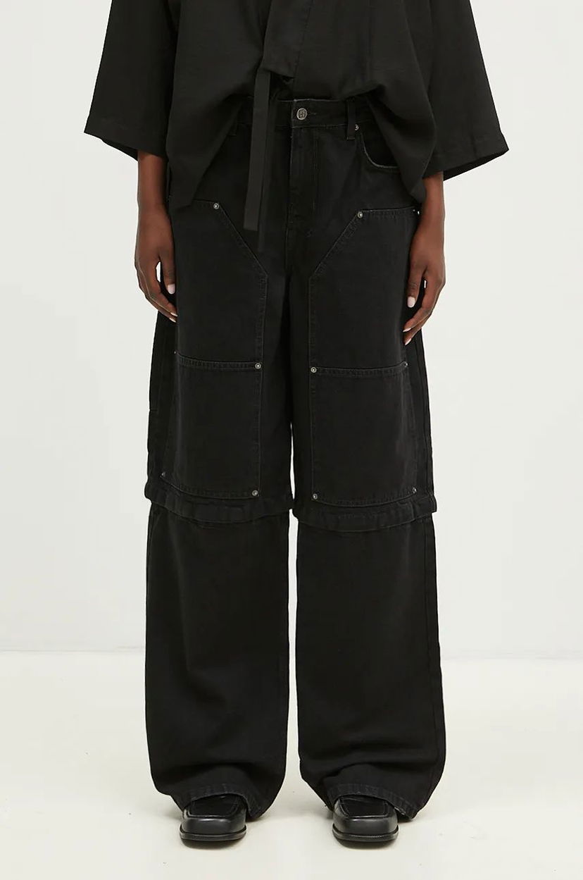 Jeans Ksubi Carpenter High Waist Jeans Sort | WFA24DJ010