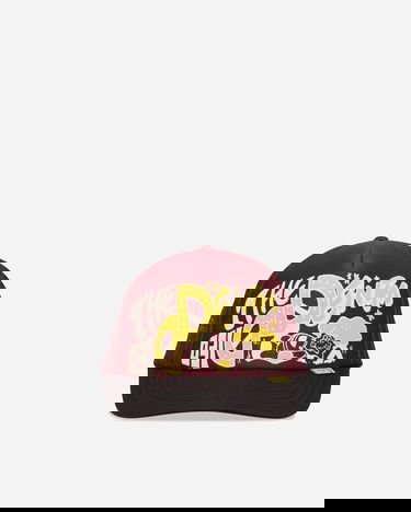 Kasket KAPITAL TH.D.D. Graphic Trucker Cap Bourgogne | K2506XH547 BURGUNDYXBLK, 0