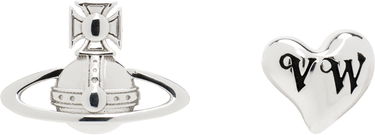 Øreringe Vivienne Westwood Vivienne Westwood Leodaria Orb and Heart Stud Earrings Metalisk | 6201036G-01P157-, 0