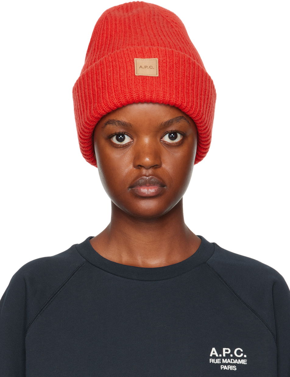 Beanie A.P.C. Michele Beanie Rød | WVBBR-M25075, 0