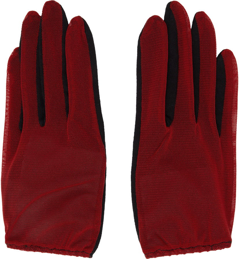 Handsker Yohji Yamamoto Yohji Yamamoto Short Combi Gloves Rød | FP-W02-063