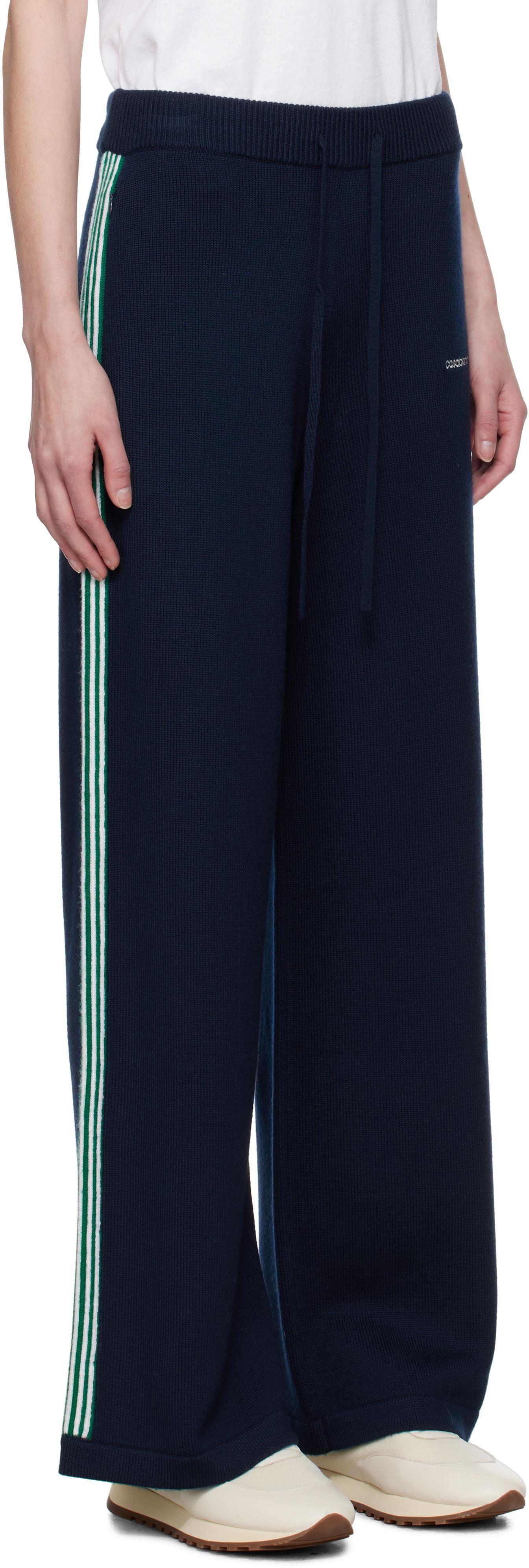 Joggingbukser Casablanca Casablanca Knit Tennis Trousers Mørkeblå | WPS25-KW-869-01, 1