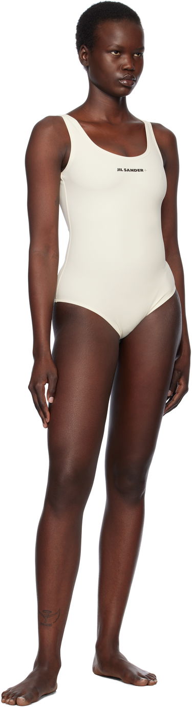 Badetøj Jil Sander Scoop Neck Swimsuit Hvid | J40SD0104_J20011, 3