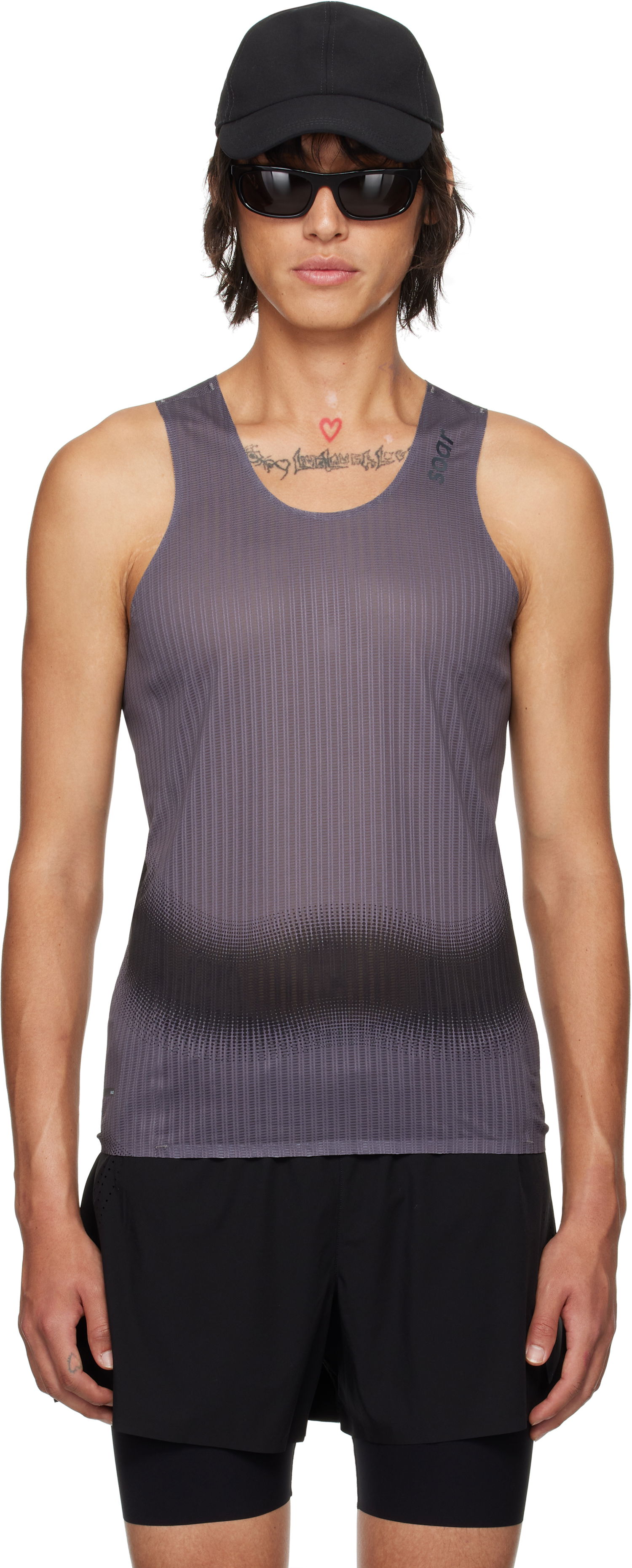 Tanktop Soar Running Soar Race Running Tank Top Grå | SV1M-BLK/GREY, 0