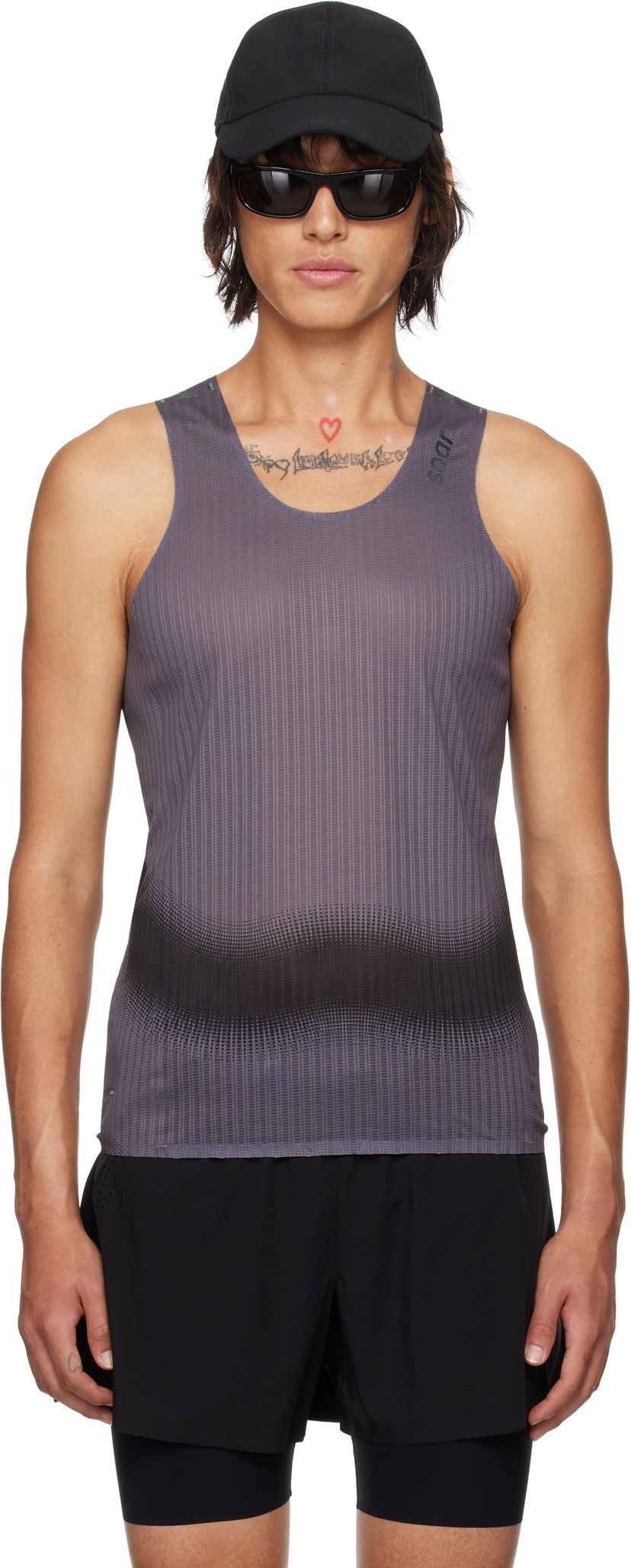 Tanktop Soar Running Soar Race Running Tank Top Grå | SV1M-BLK/GREY