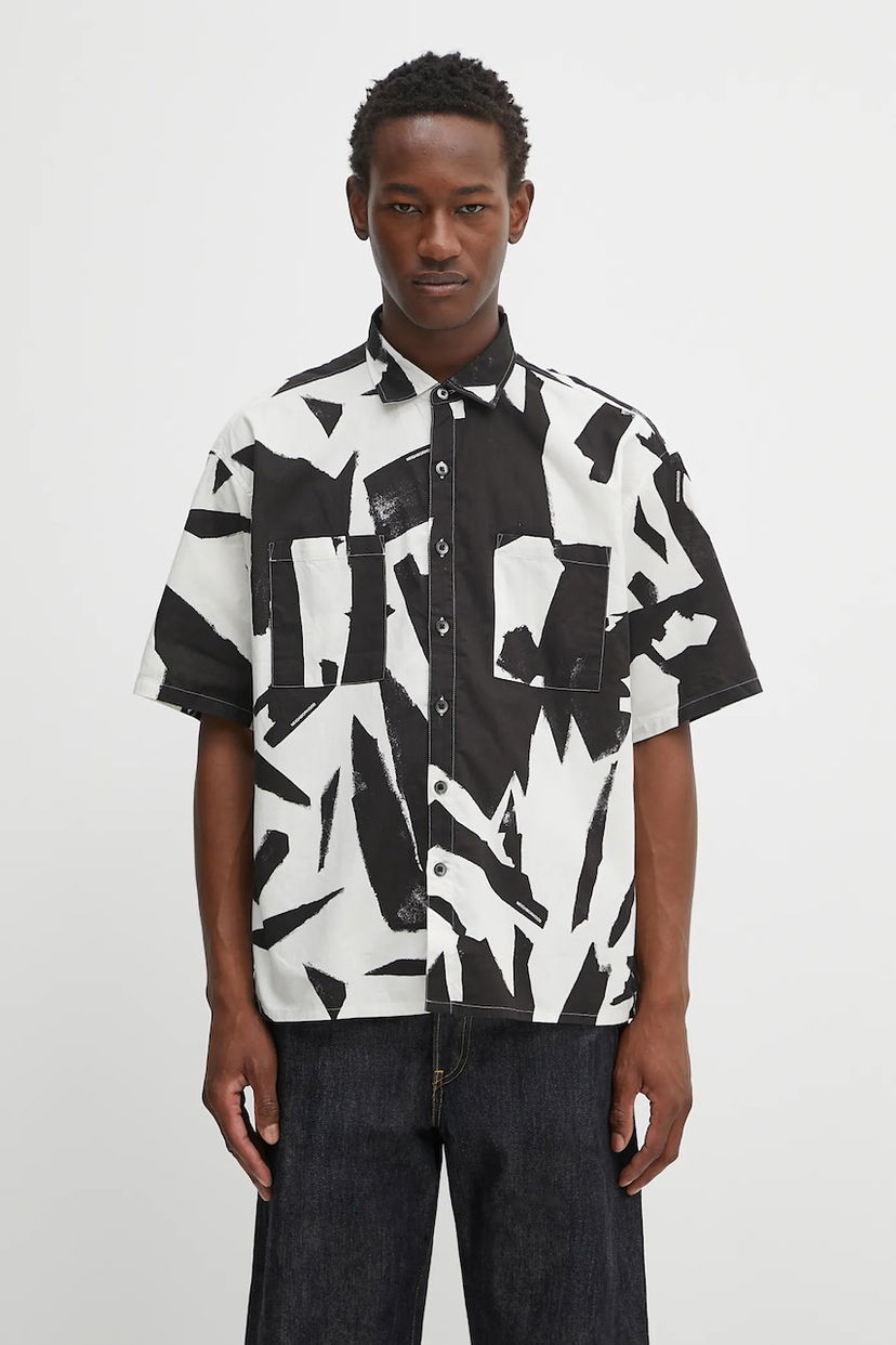 Skjorte Neighborhood NEIGHBORHOOD Abstract Pattern Relaxed Fit Shirt Flerfarvet | 251TSNH.SHM13