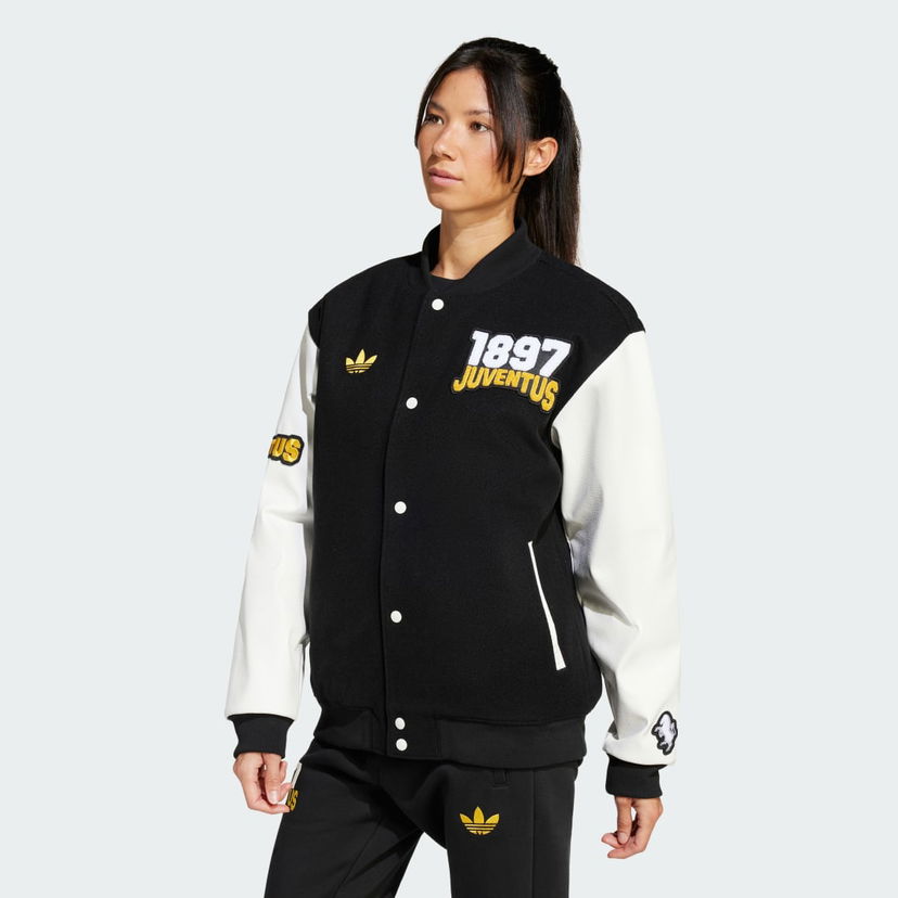 Bomberjakke adidas Performance Juventus VRCT Jacket Sort | JF0451