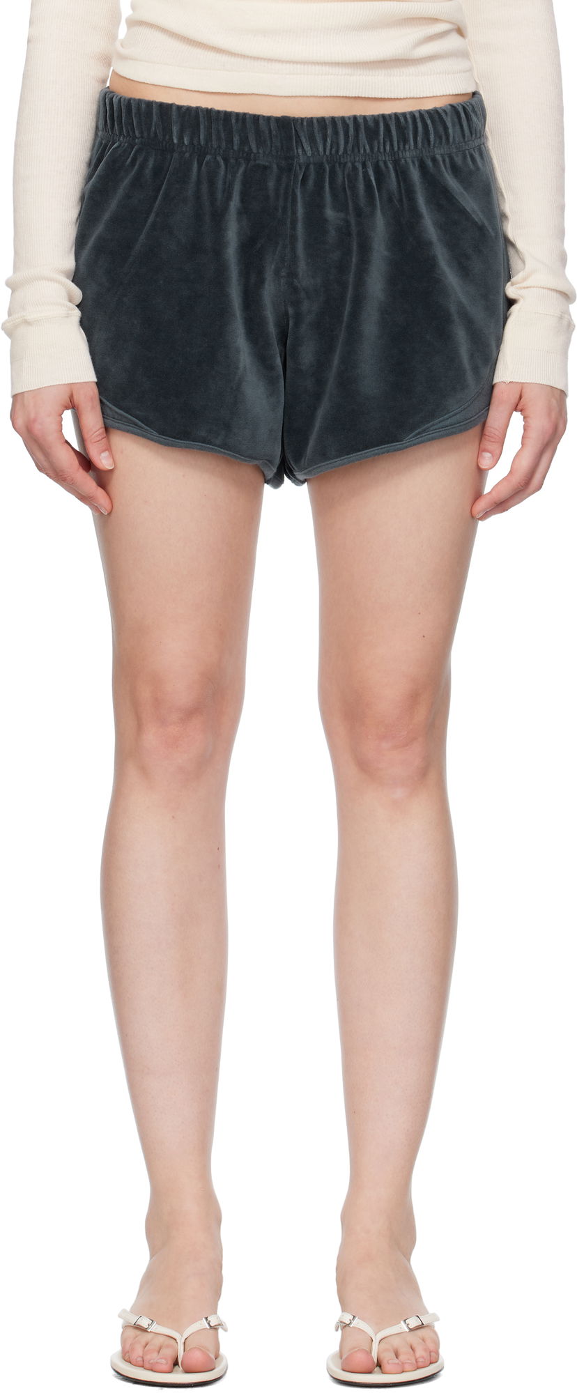 Shorts Baserange Baserange Velour Ran Shorts Grøn | FRAS-VE-SU25