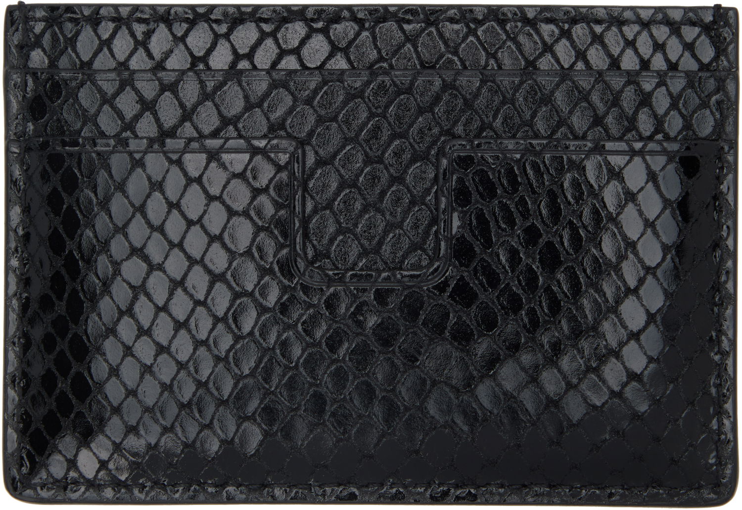 Tegnebog Tom Ford TOM FORD Printed Python Card Holder Sort | YM232-LCL471G, 1