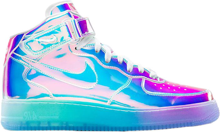 Sneakers og sko Nike Air Force 1 Mid Iridescent (ID) Metalisk | 779425-991, 0