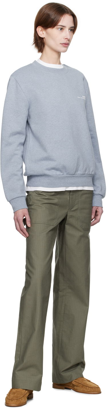 Sweatshirt A.P.C. A.P.C. Standard Item Overdye Sweatshirt Blå | COHBP-M27939, 3