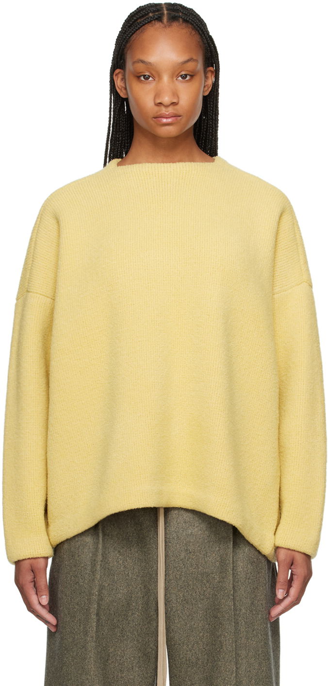 Sweater Fear of God Yellow Square Neck Sweater Gul | FG820-0121WOL