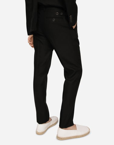 Bukser Dolce & Gabbana Dolce & Gabbana Linen Pants Sort | GY6IETFU4LFN0000, 3