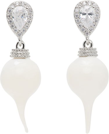 Øreringe Ottolinger Ottolinger Diamond Drop Earrings Hvid | 125901425E01, 0