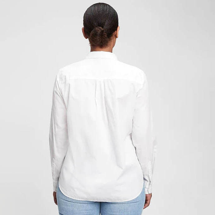 Skjorte GAP Shirt Perfect Shirt Optic White XXS Hvid | 704271-01, 1