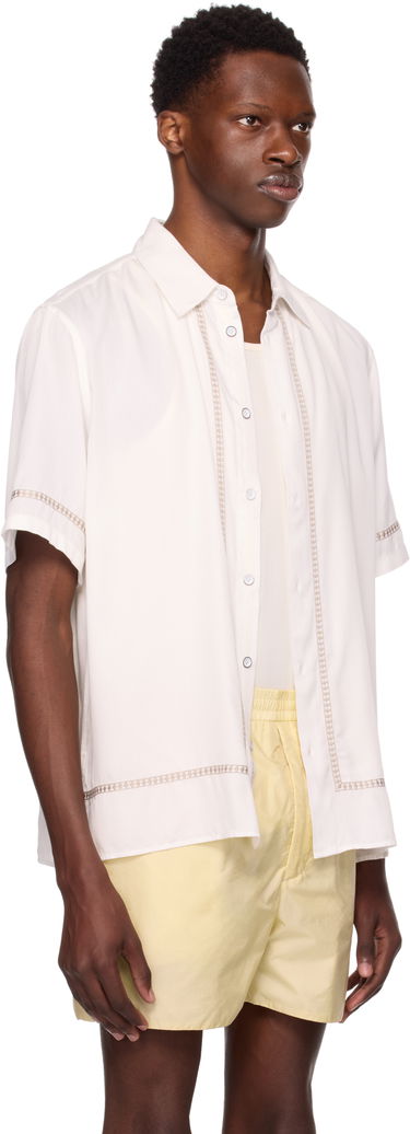 Skjorte rag & bone rag & bone Dalton Embroidered Shirt Mørkeblå | MBW25PA027SVML, 4