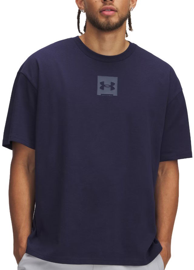 T-shirt Under Armour HW OS SM BOX Short Sleeve T-Shirt Mørkeblå | 1386803-410