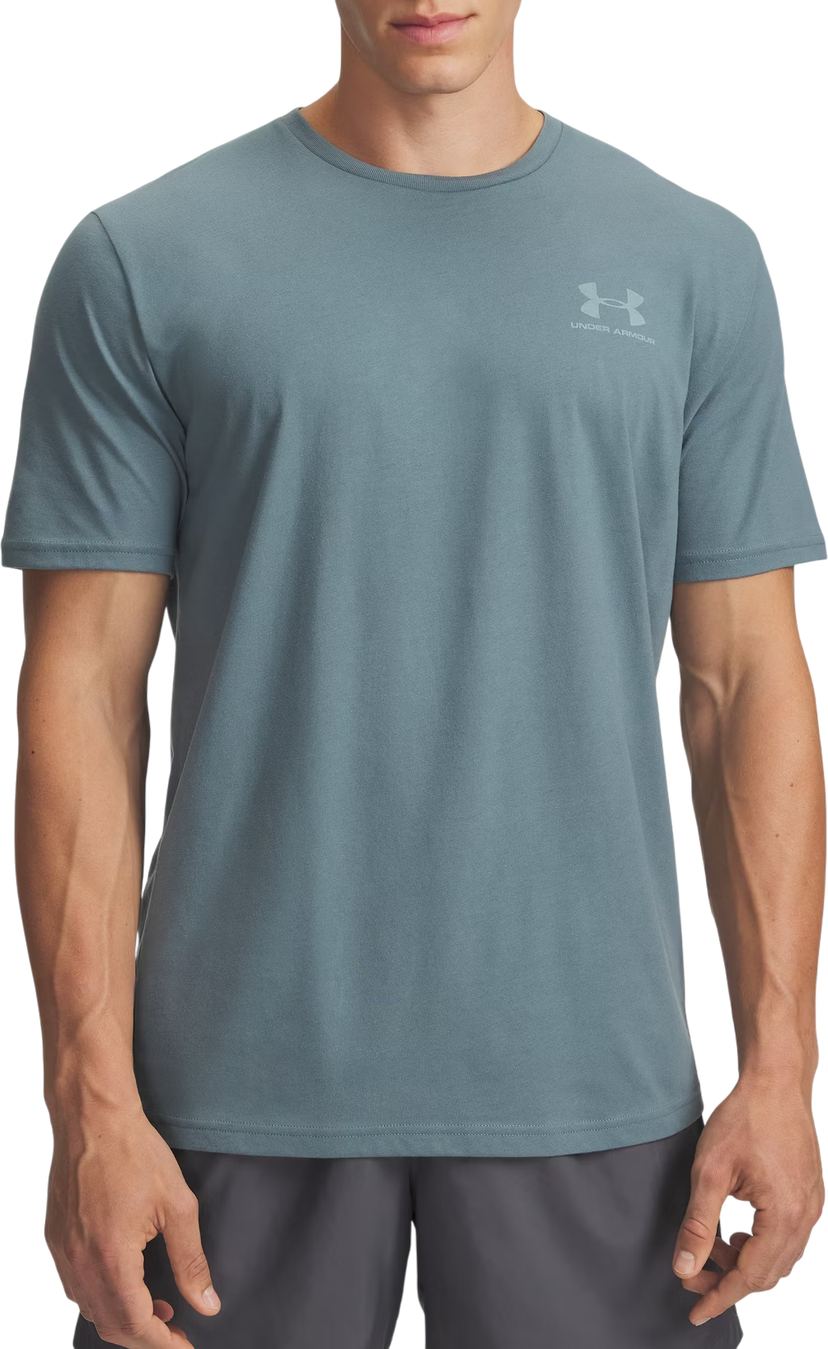 T-shirt Under Armour Sportstyle Left Chest T-Shirt Blå | 1326799-587