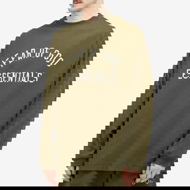 T-shirt Fear of God Essentials Long Sleeve T-Shirt Grøn | 125BT244205F, 2