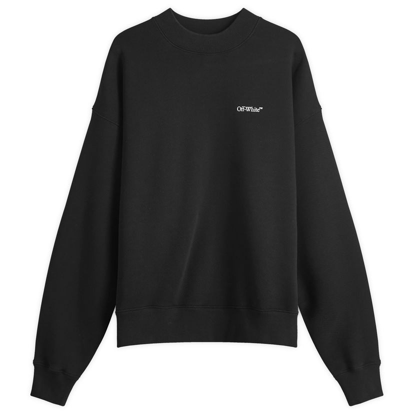 Sweatshirt Off-White Windy Arrow Skate Crew Sweat Sort | OMBA054F24FLE0021001
