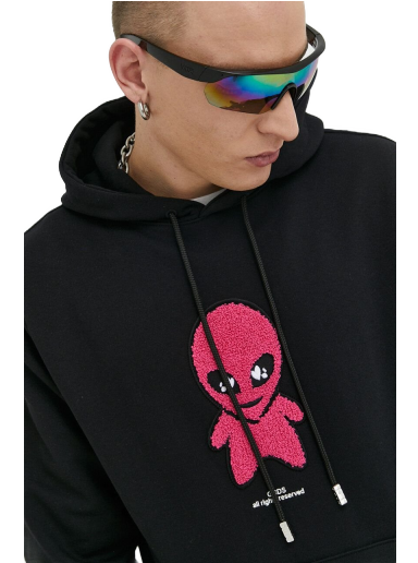 Sweatshirt GCDS Wirdo Regular Hoodie Sort | SS23M100180