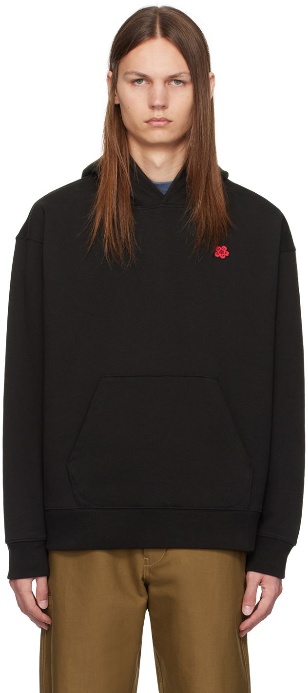 Sweatshirt KENZO Black Paris Boke Flower Hoodie Sort | FE65SW2274MT