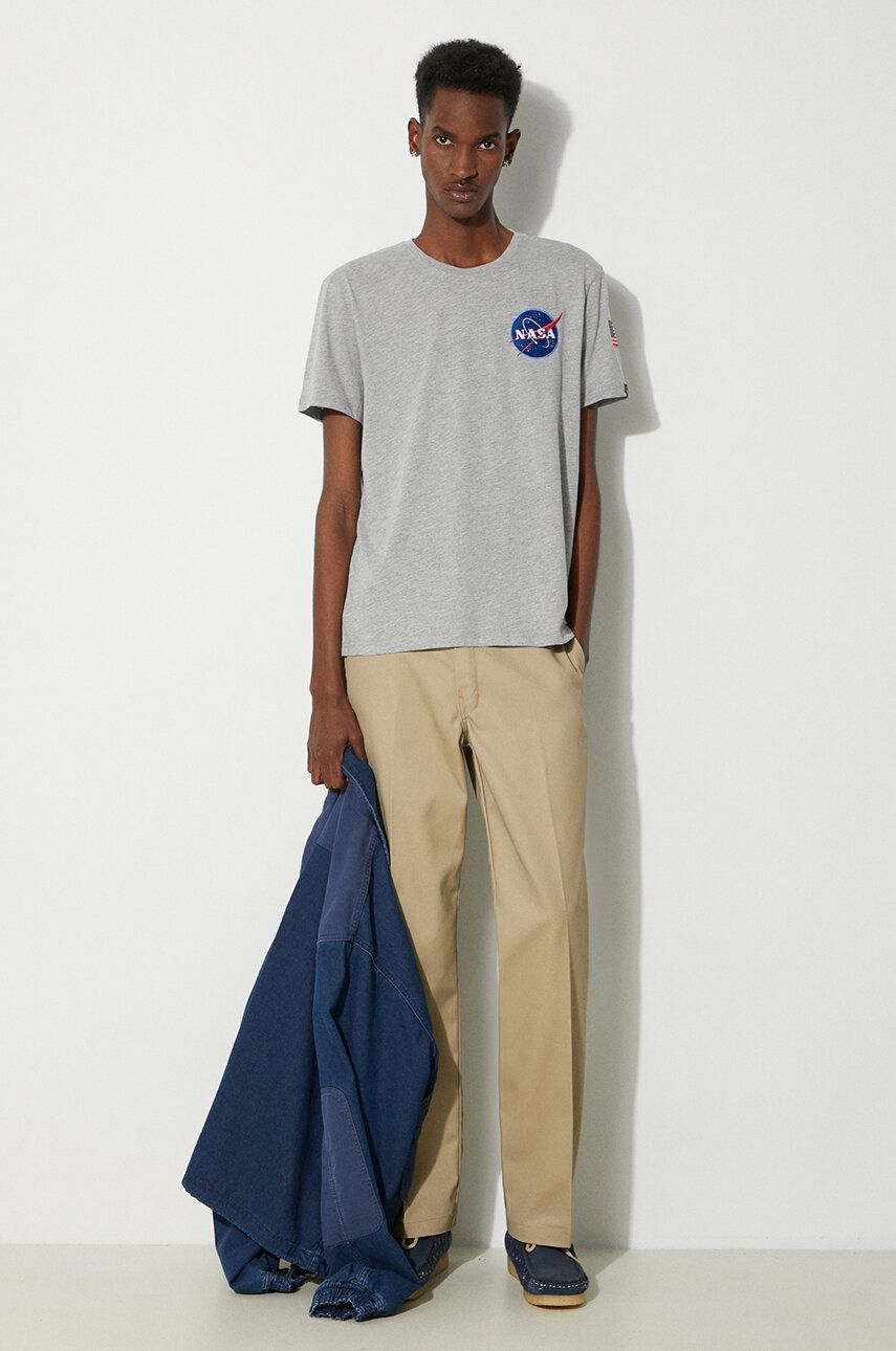 T-shirt Alpha Industries Space Shuttle Tee Grå | 176507-17, 1