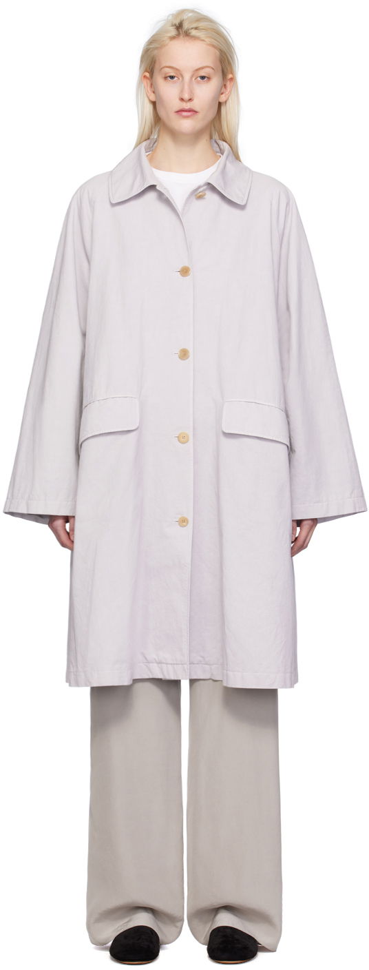 Regnfrakke The Row Garth Trench Coat Grå | 7872-W2980