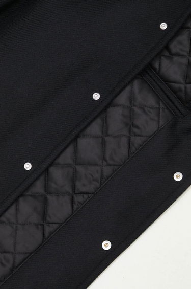Bomberjakke MAISON KITSUNÉ Black Varsity Jacket Sort | NM02120WM0026, 5