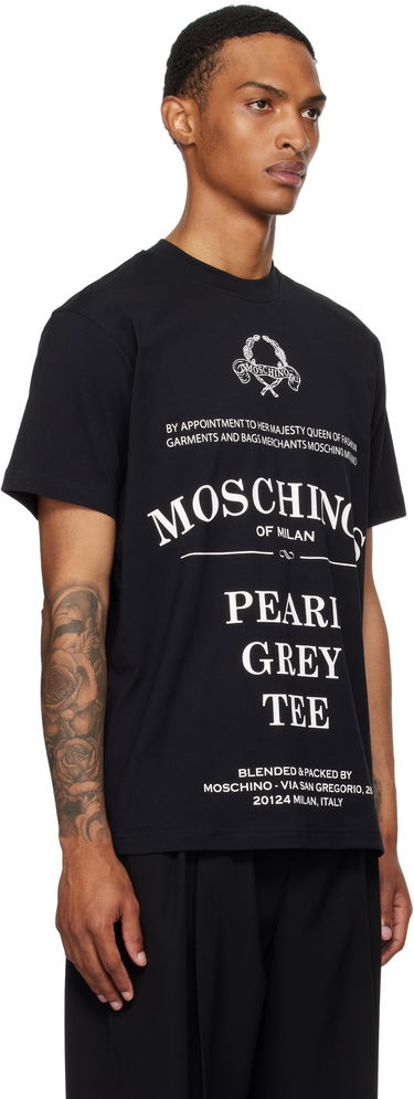 T-shirt Moschino Printed Organic Cotton T-Shirt Sort | 252ZZ070852411555, 1