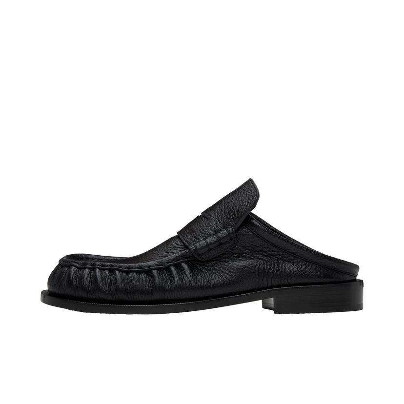 Sneakers og sko Dries Van Noten Leather Slip-on Loafers Sort | MS242-1326