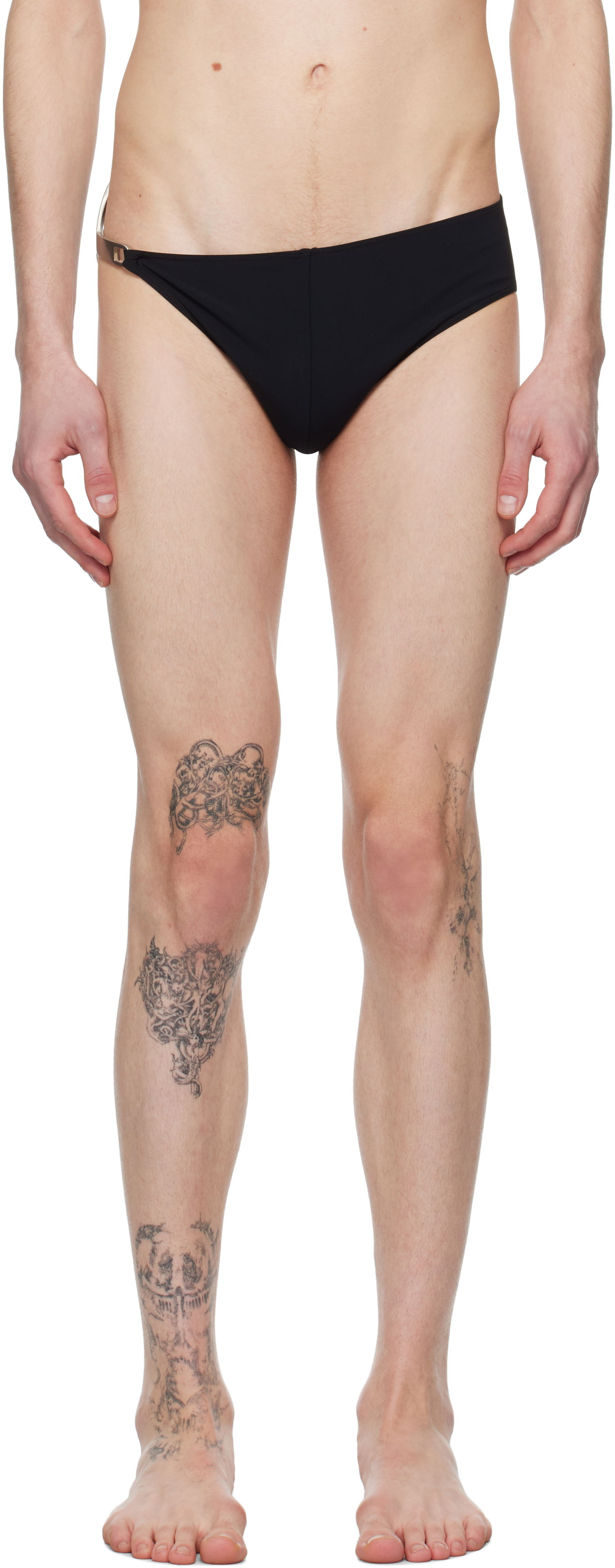 Badetøj Rick Owens Rick Owens Hollywood Hydra Swim Briefs Sort | RU01E5013 NSB, 0