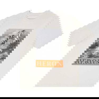 T-shirt HERON PRESTON Graphic Print T-Shirt Hvid | HMAA032C99JER0030110, 1