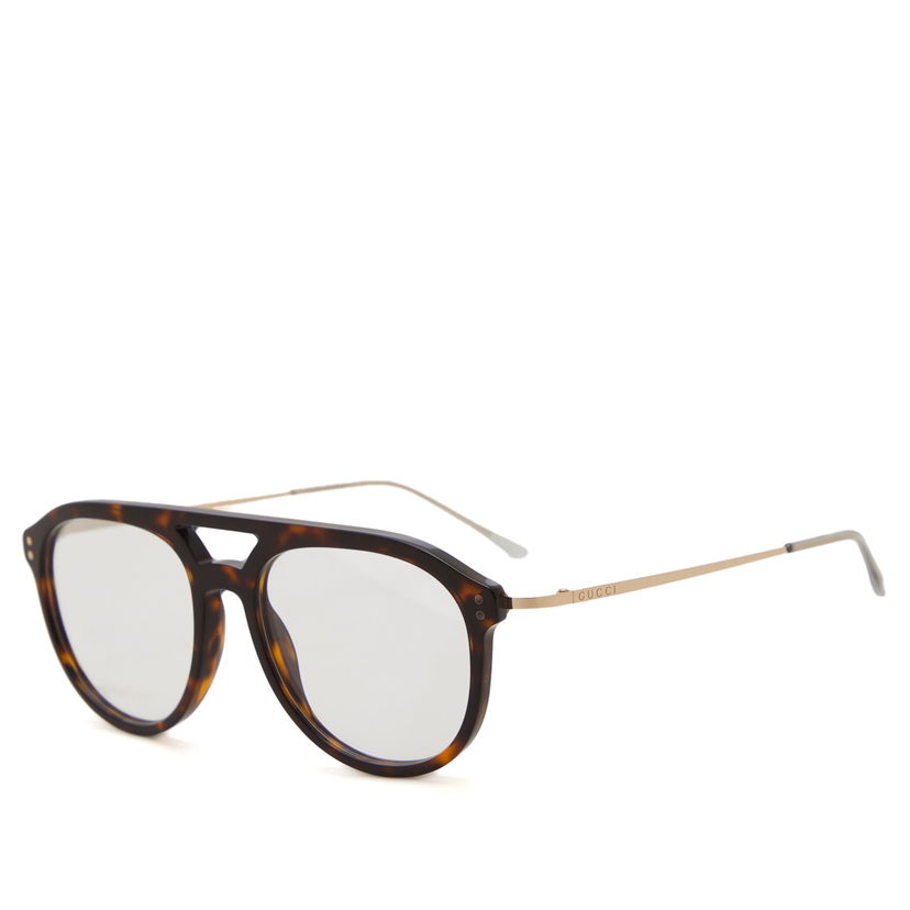 Solbriller Gucci Smart Steel Optical Glasses in Havana Brun | GG1708O-002