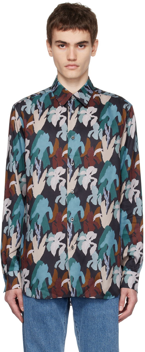 Skjorte Paul Smith Paul Smith Floral Print Shirt Flerfarvet | M1R-901U-L02070