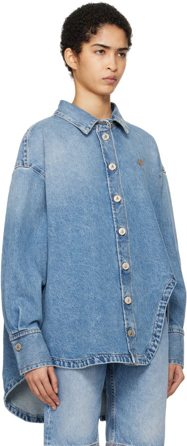 Skjorte The Attico Attico Diana Denim Shirt Blå | 250WCB00068 DDD085AA, 3