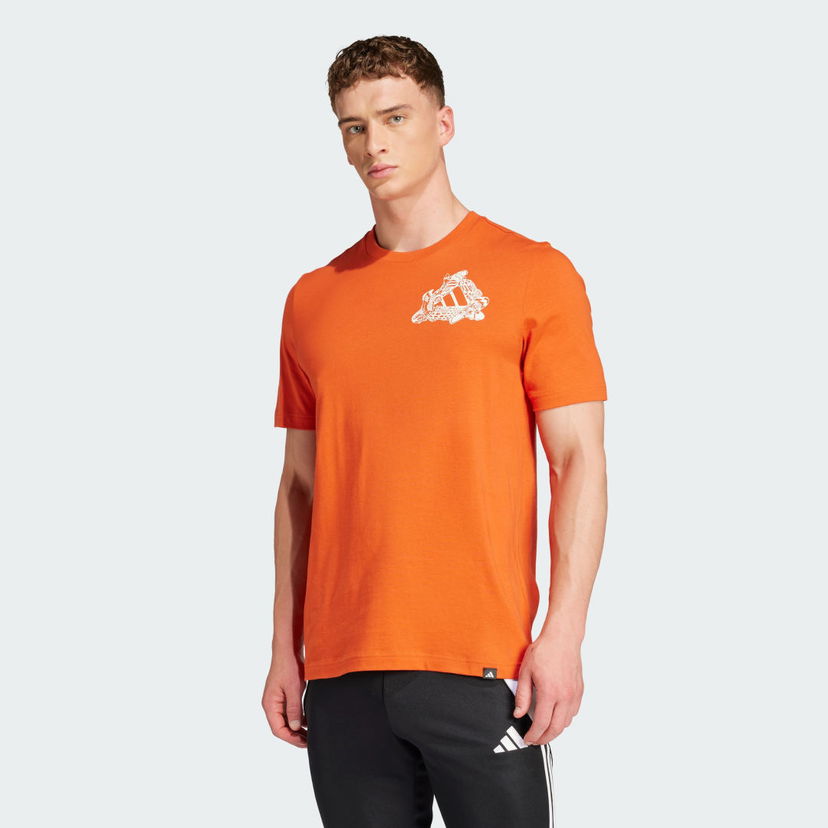 T-shirt adidas Performance Football Kicks Graphic Tee Orange | JD8212