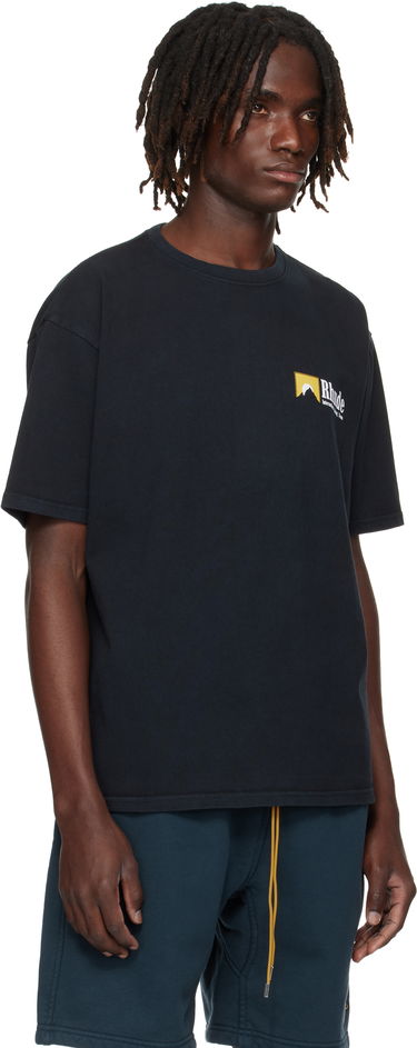 T-shirt Rhude Rhude 'International Racing' Logo T-Shirt Sort | RHPF25TT10012, 4