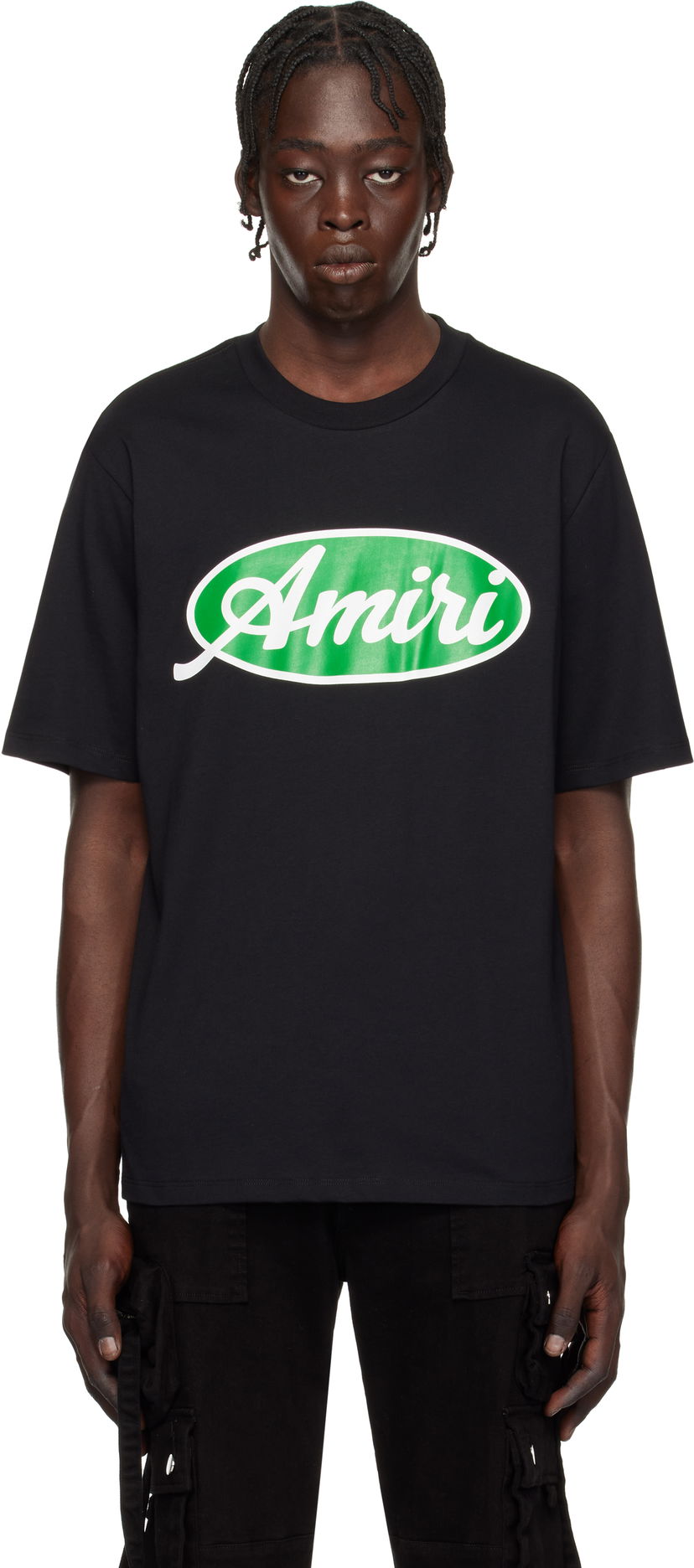 T-shirt AMIRI Oval Logo T-Shirt Sort | AMJYTE1133