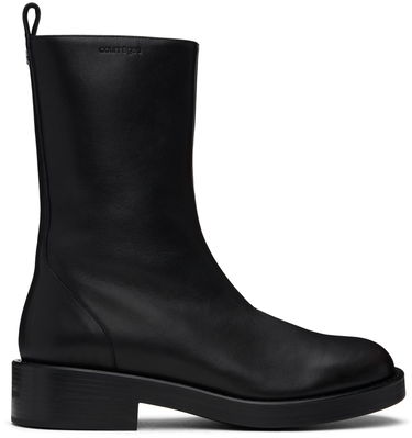 Sneakers og sko Courrèges Leather Rider Boots Sort | VESSAB012CR0068, 0