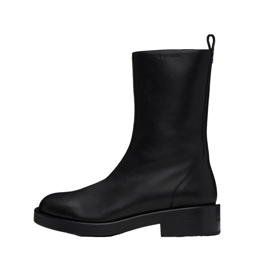 Sneakers og sko Courrèges Leather Rider Boots Sort | VESSAB012CR0068