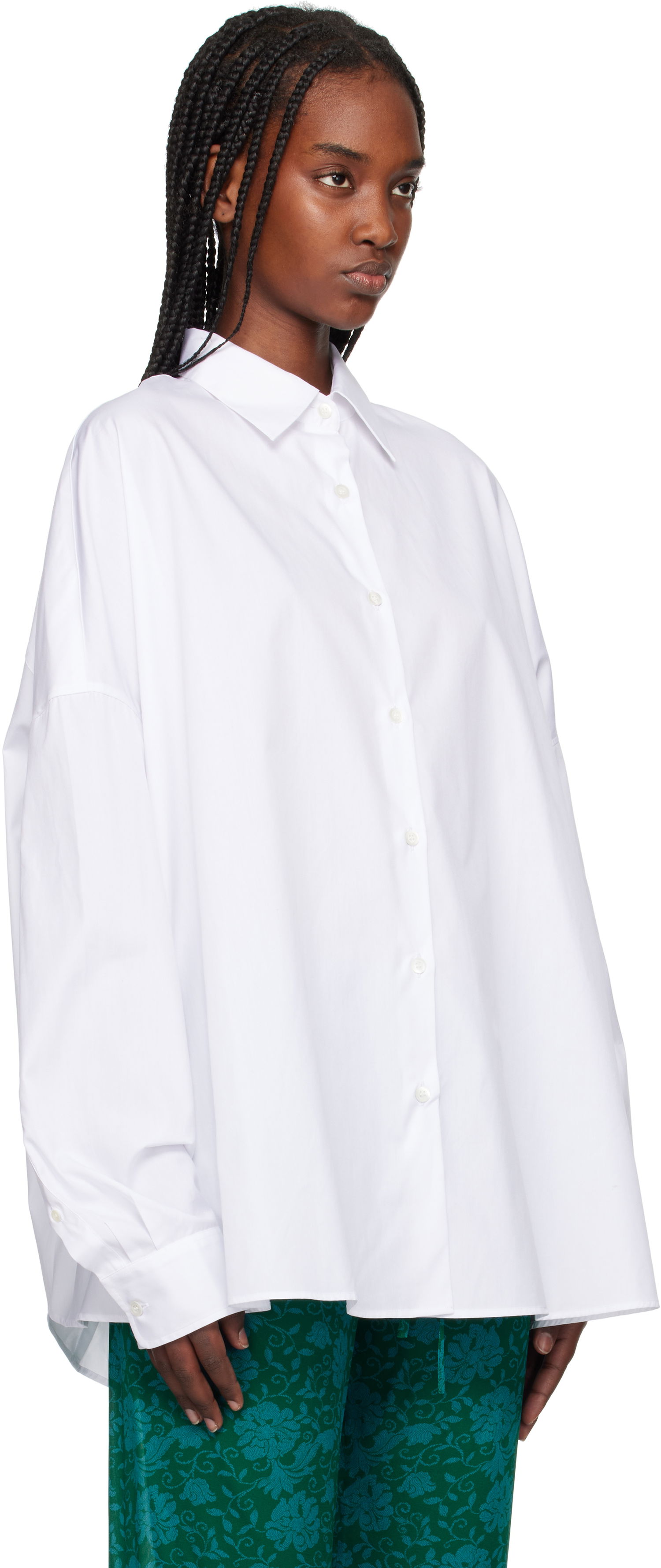 Skjorte Dries Van Noten Dries Van Noten Cotton Poplin Shirt Hvid | 251-010700-1466, 1