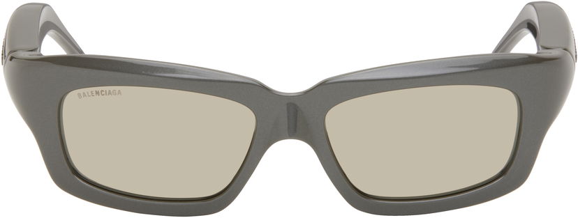 Solbriller Balenciaga Balenciaga Rectangular Sunglasses Grå | BB0385S-003